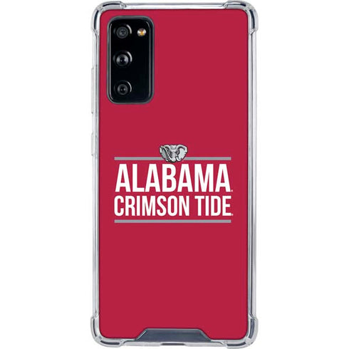 University of Alabama Crimson Tide Galaxy S20 FE Clear Case